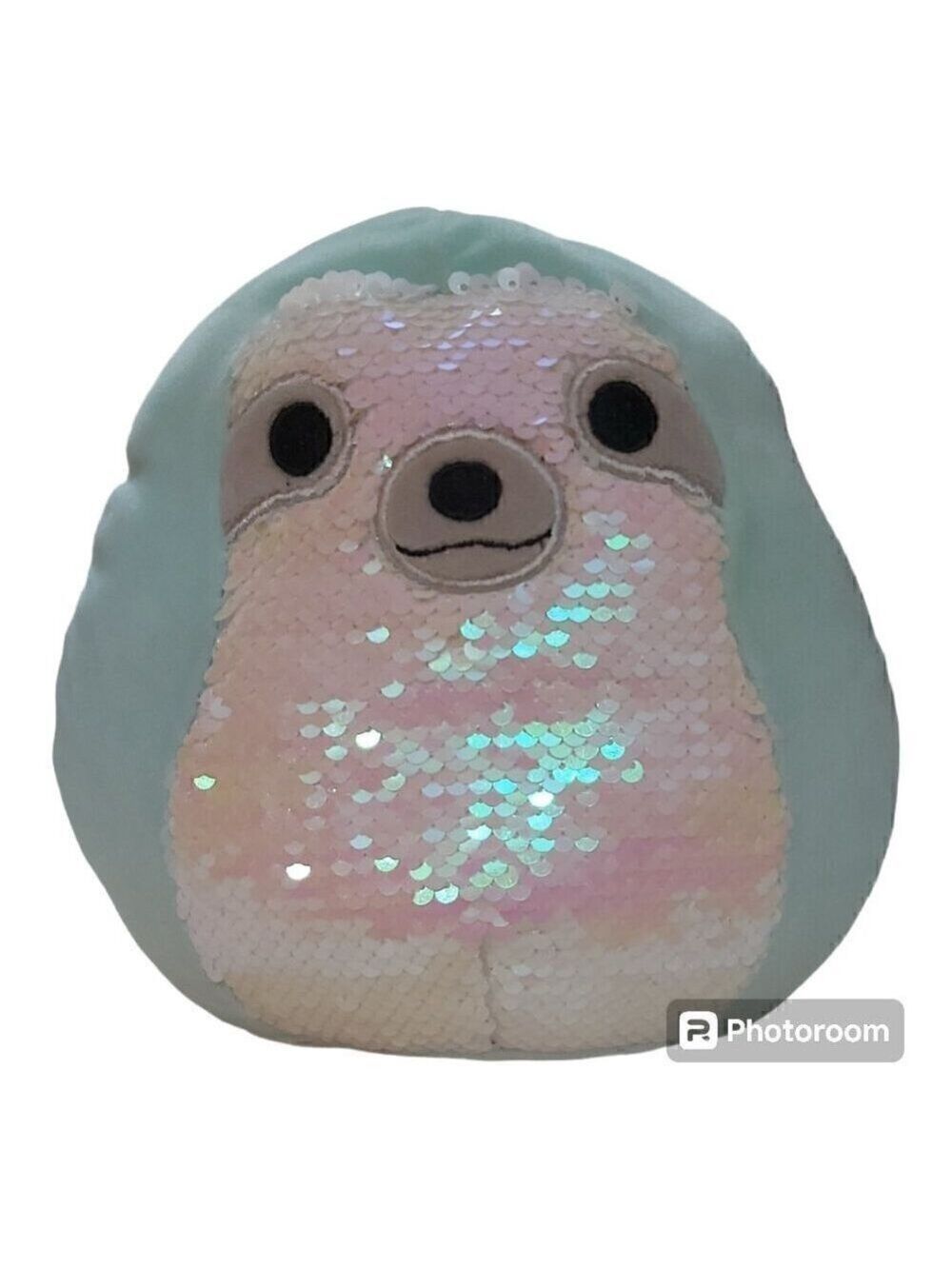 Squishmallow Aqua The Sloth Sequin Edition - 8 Inches Tall